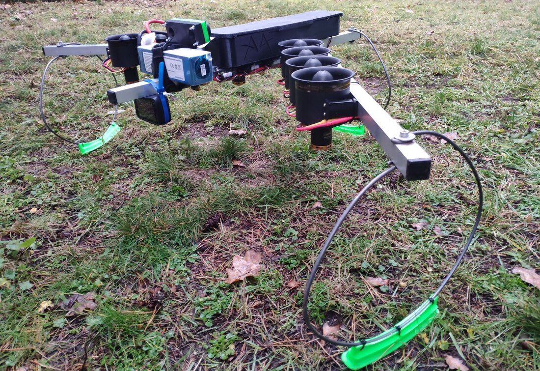 One-seventh-scale hover test rig