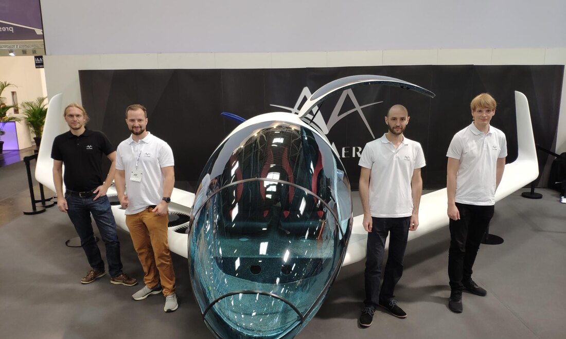 The Atlas Aero team with Origin at IAA Mobility 2021