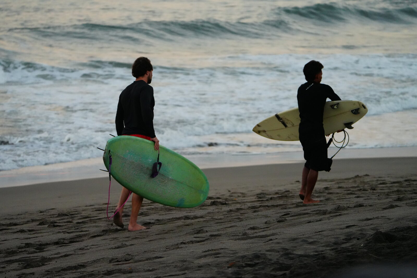 Surfing a wave in Bali