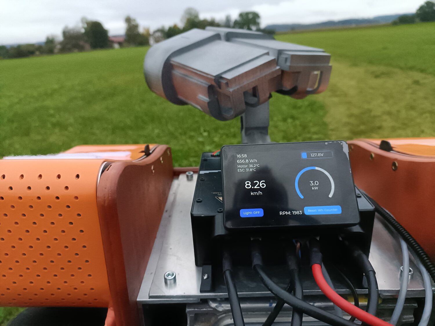Rall-E driving cockpit and controls