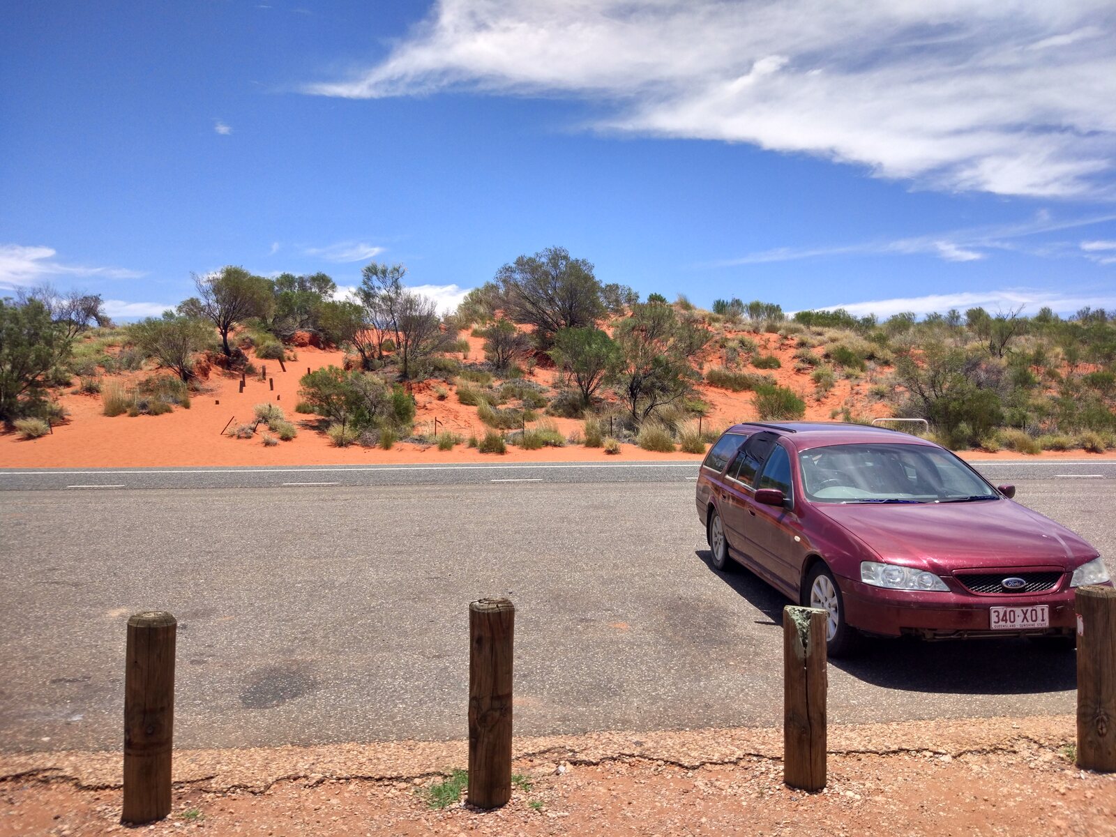 The Ford Falcon on the Australia road trip